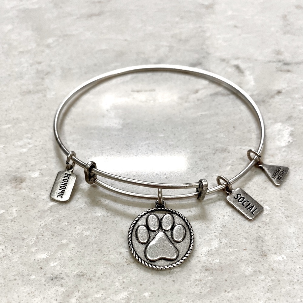 Alex and Ani Paw Print Bracelet